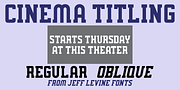 Cinema Titling JNL, a Slab Serif Font by Jeff Levine Fonts (Thumbnail 1 of 5)