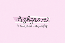 Highgrove Script