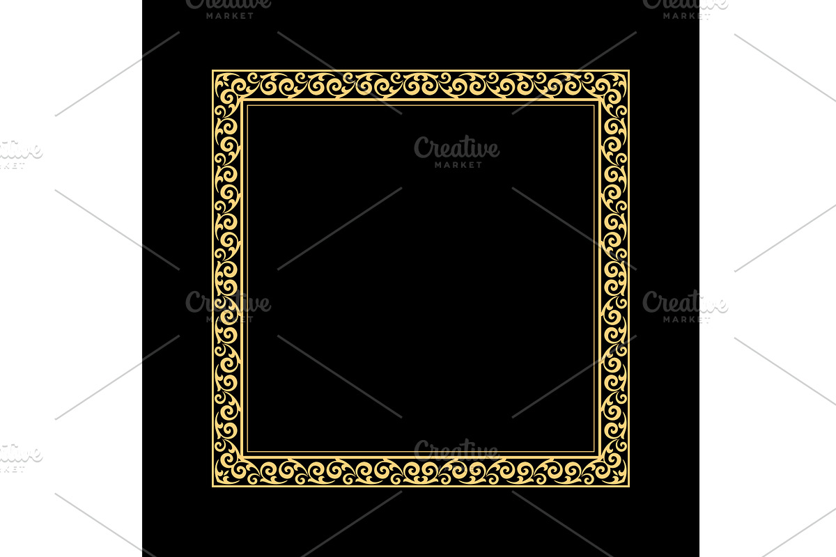 Vintage floral design, graphic frame, a Decorative Illustration by RODINA (Photo 1 of 3)