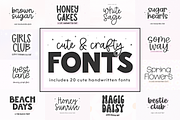 Cute Font Bundle | 20 Fonts, a Handwritten Font by KA Designs (Thumbnail 1 of 15)