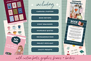 Bookstagram Templates for Instagram, a Social Media Template by Design Pixie (Thumbnail 8 of 9)