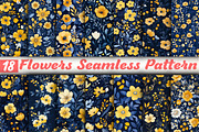 Flowers Seamless Pattern, a Pattern Graphic by DreamCafeArt (Thumbnail 1 of 3)