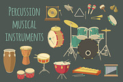 Percussion Musical Instruments, an Object Graphic by Vectorikart (Thumbnail 2 of 2)
