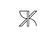 Minimalit Luxury Initials RK Logo, a Branding & Logo Template by Luxury Logos (Thumbnail 3 of 4)