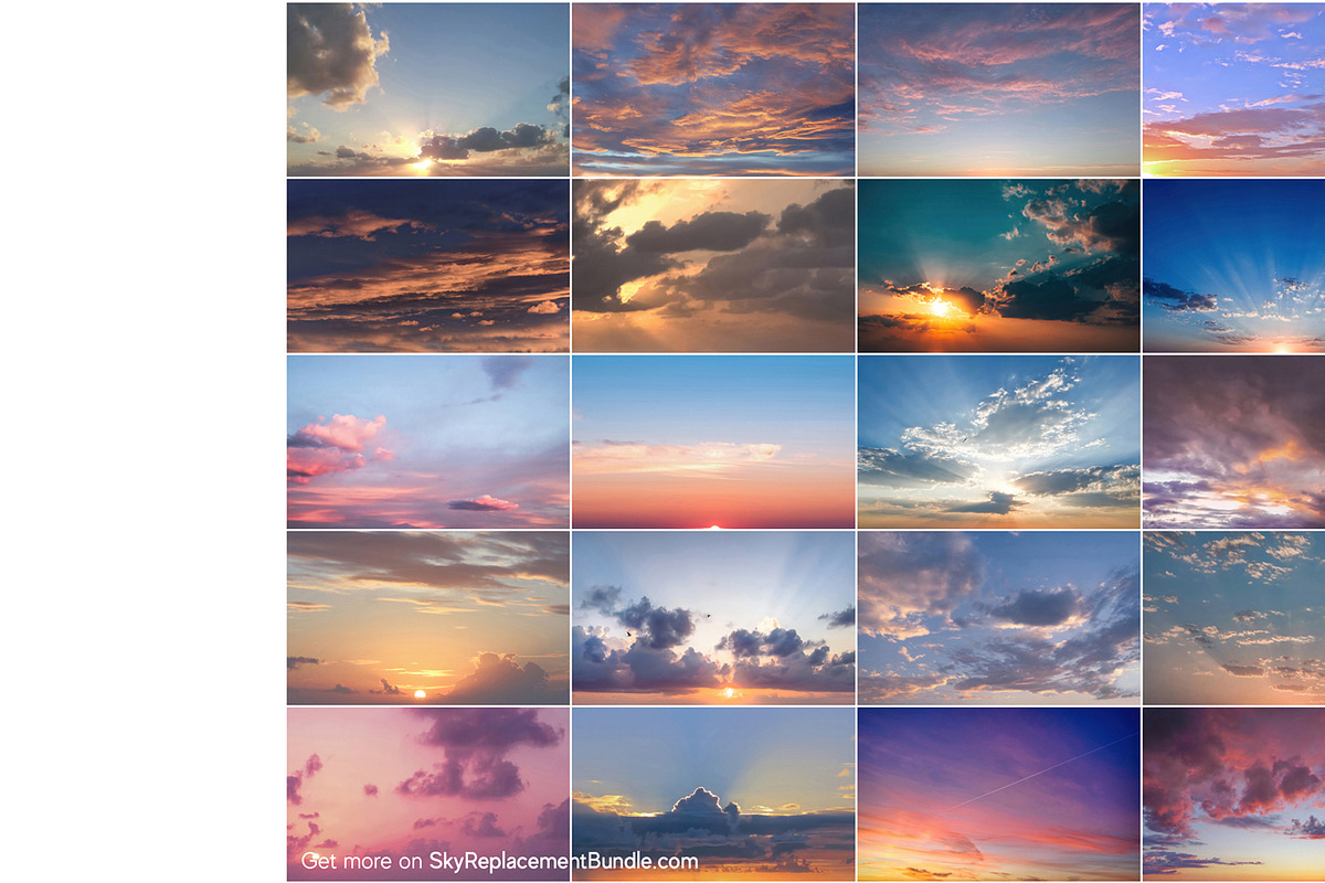 Sky Replacement Bundle for Photoshop, a Preset Add-On by Pix Cafe (Photo 35 of 42)