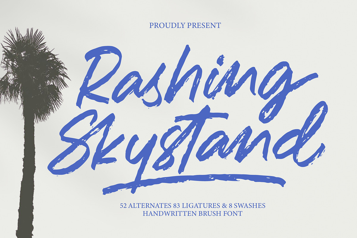 Rashing Skystand Handwritten Brush, a Script Font by Letterena Studios Script (Photo 1 of 15)
