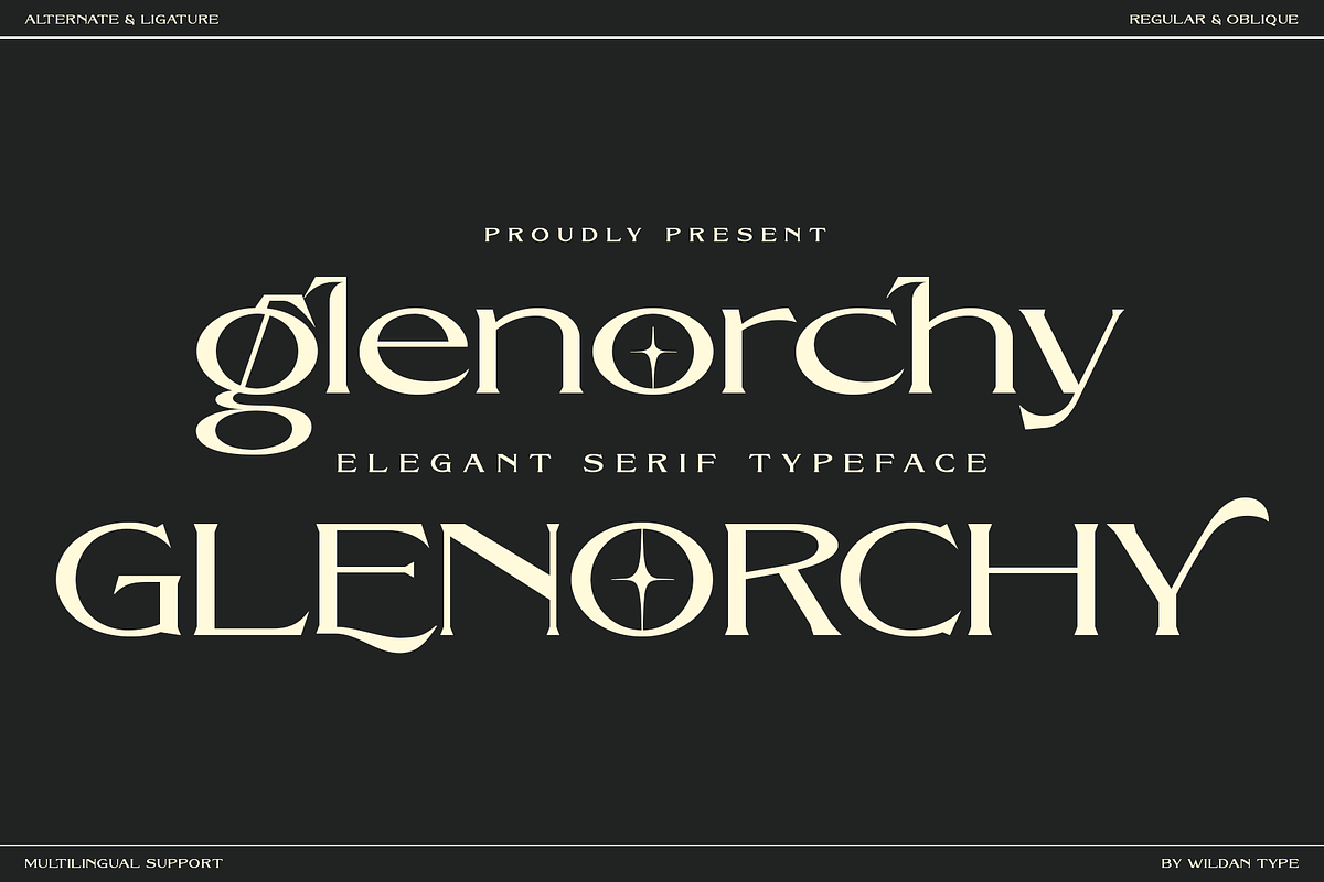 Glenorchy, a Serif Font by Wildan Type (Photo 1 of 8)