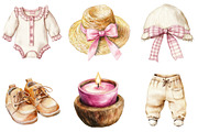 Watercolor Rustic Atelier Clipart, an Illustration by CitraGraphics (Thumbnail 2 of 5)