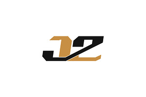 Alphabet letters logo JZ, ZJ, a Branding & Logo Template by mrshamsjaman