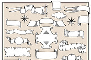 Vintage Ribbons Vector Collection, a Graphic by KsanasK.Art (Thumbnail 3 of 4)