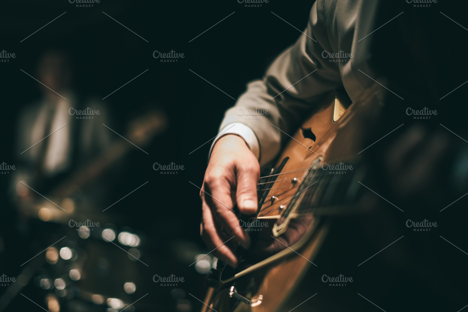 Jazz guitar stock photo containing guitar and music, an Arts & Entertainment Photo by The Kandid