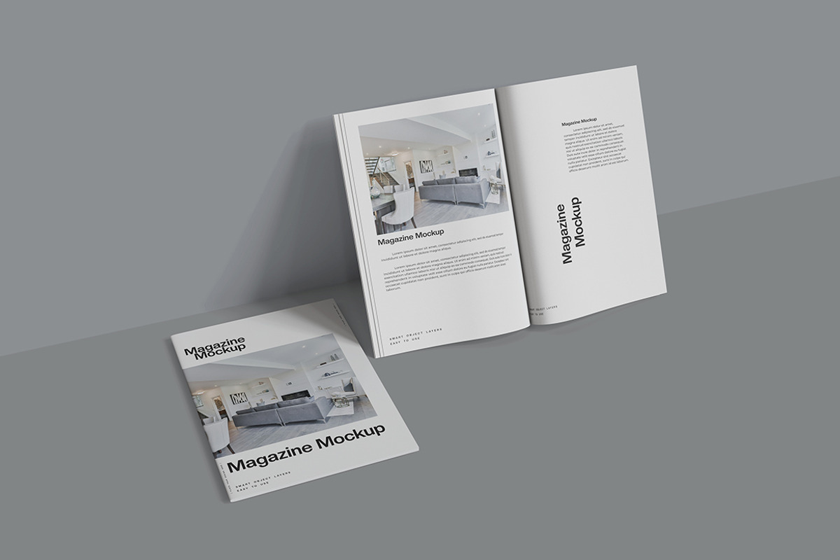 Realistic Magazine Mockup, a Books & Magazine Mockup by Indah