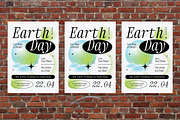 Clean Minimalist Earth Day Flyer Set, a Flyer Template by Aiyari Graphic (Thumbnail 3 of 3)