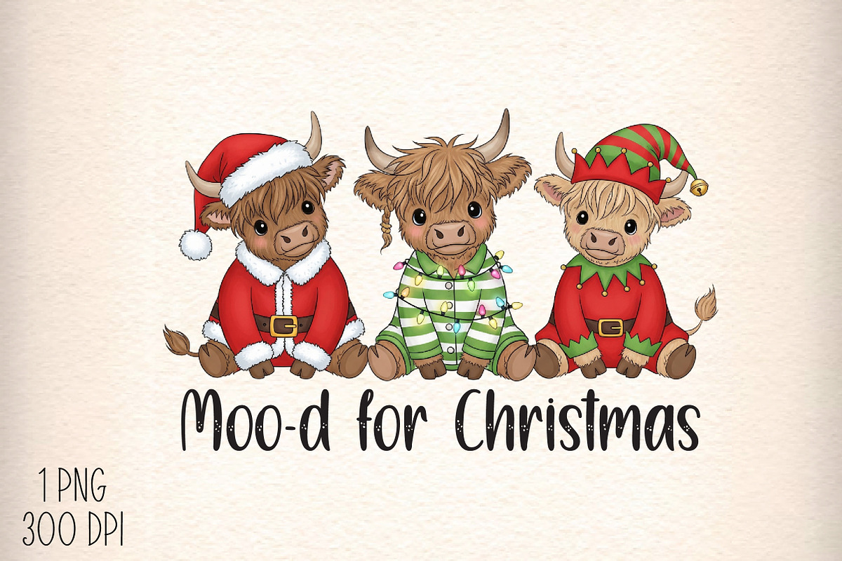 Funny Highland Cow Moo-d for, an Illustration by Daily.Designs (Photo 1 of 5)