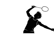 Badminton Smash Silhouettes, an Illustration by Amazin_art (Thumbnail 16 of 31)