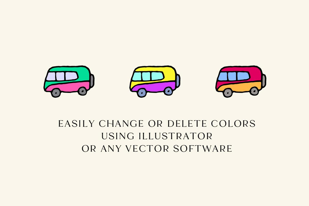 Seventies Icons Clipart Set, an Icon by Lemonade Pixel (Photo 3 of 8)