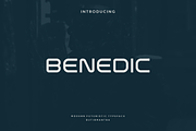 Benedic - Modern Futuristic Typeface, a Sans Serif Font by Letterna (Thumbnail 1 of 3)