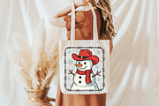Cowboy Snowman Christmas Glitter Png, an Illustration by Libby Wishes (Thumbnail 6 of 9)