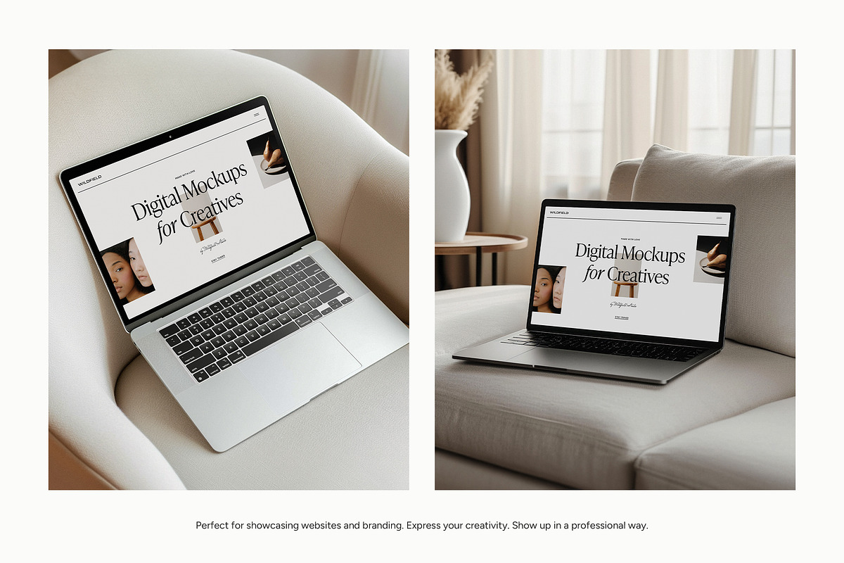 MacBook Mockup Bundle, a Mac Mockup by Wildfield Studio (Photo 2 of 6)