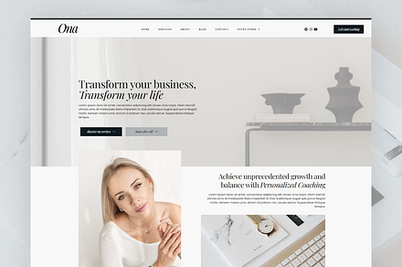 Ona | WordPress, Elementor pro, a WordPress Template by DesignWithCris