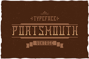 Portmouth Label Typeface