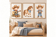 Little Cowboy Clipart Bundle, a Person Illustration by Villa 11 Estudio (Thumbnail 8 of 8)