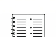 42 Vector Home Office Icon Set, an Outline Icon by adenpinkstore (Thumbnail 5 of 12)