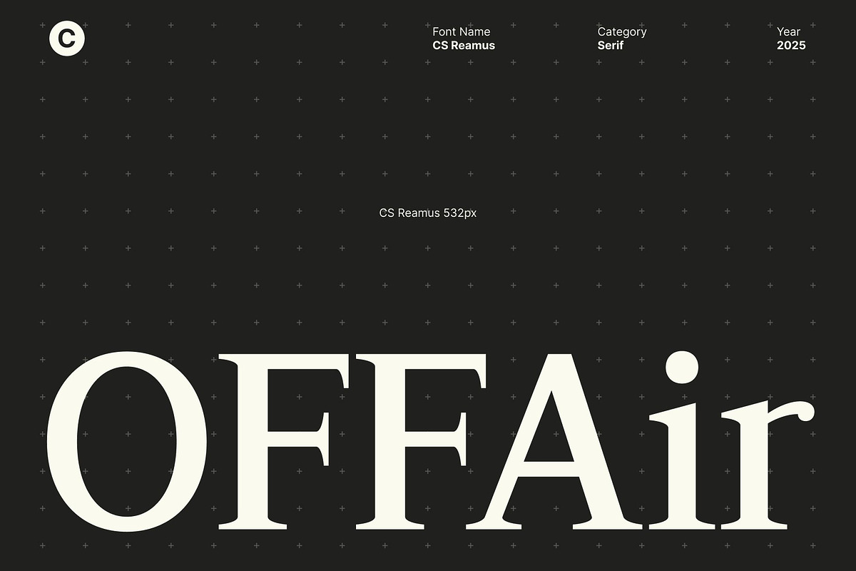 CS Reamus – Serif Typeface, a Serif Font by Craft Supply Co. (Photo 3 of 8)