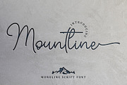 Mountline - Script Font, a Script Font by alifryanzulfikar (Thumbnail 1 of 8)