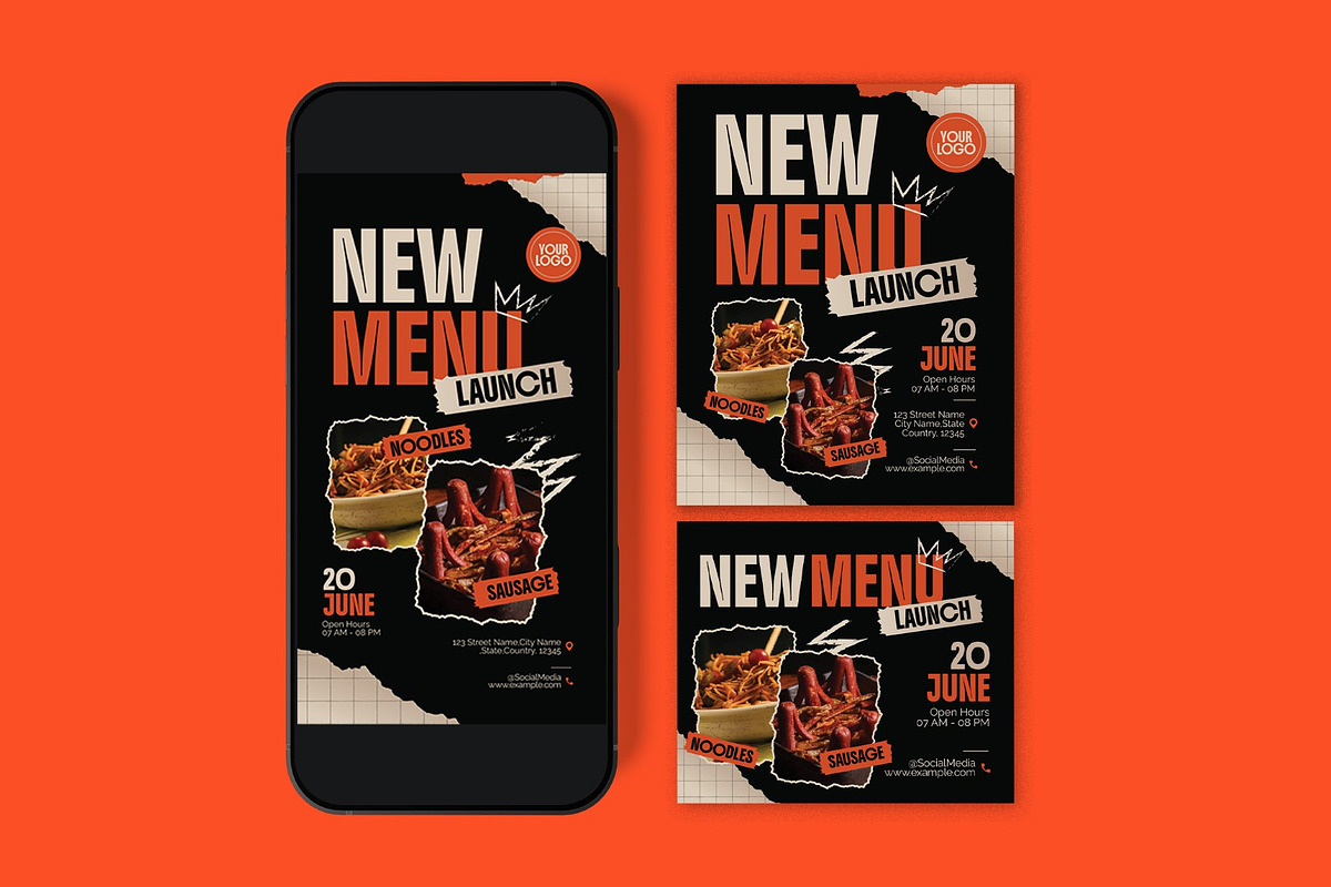 New Menu Launch Flyer, a Flyer Template by graphicook (Photo 3 of 3)