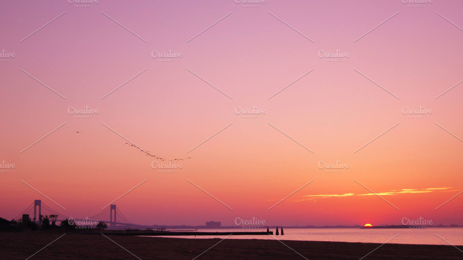 Rising sun containing morning, sun, and rise, a Nature Photo by M.Pellot Photography