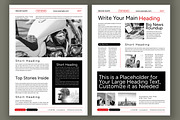 Newsletter Design Layout, a Magazine Template by ContestDesign (Thumbnail 2 of 2)