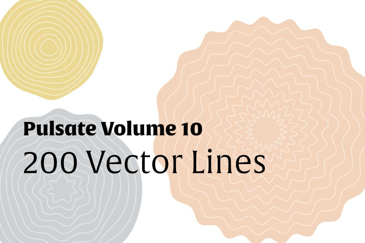 Pulsate Vol. 10 | 200 Vector Waves, an Object Graphic by invisiblelayer (Photo 1 of 4)