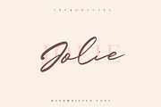Jolie, a Script Font by Katie Holland (Thumbnail 1 of 8)