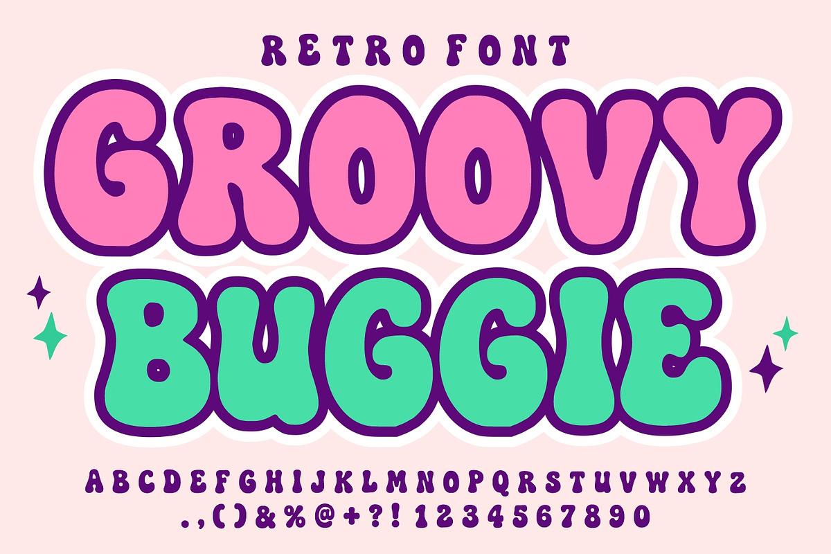 Groovy Buggie, a Handwritten Font by Fourteen Letter (Photo 1 of 6)