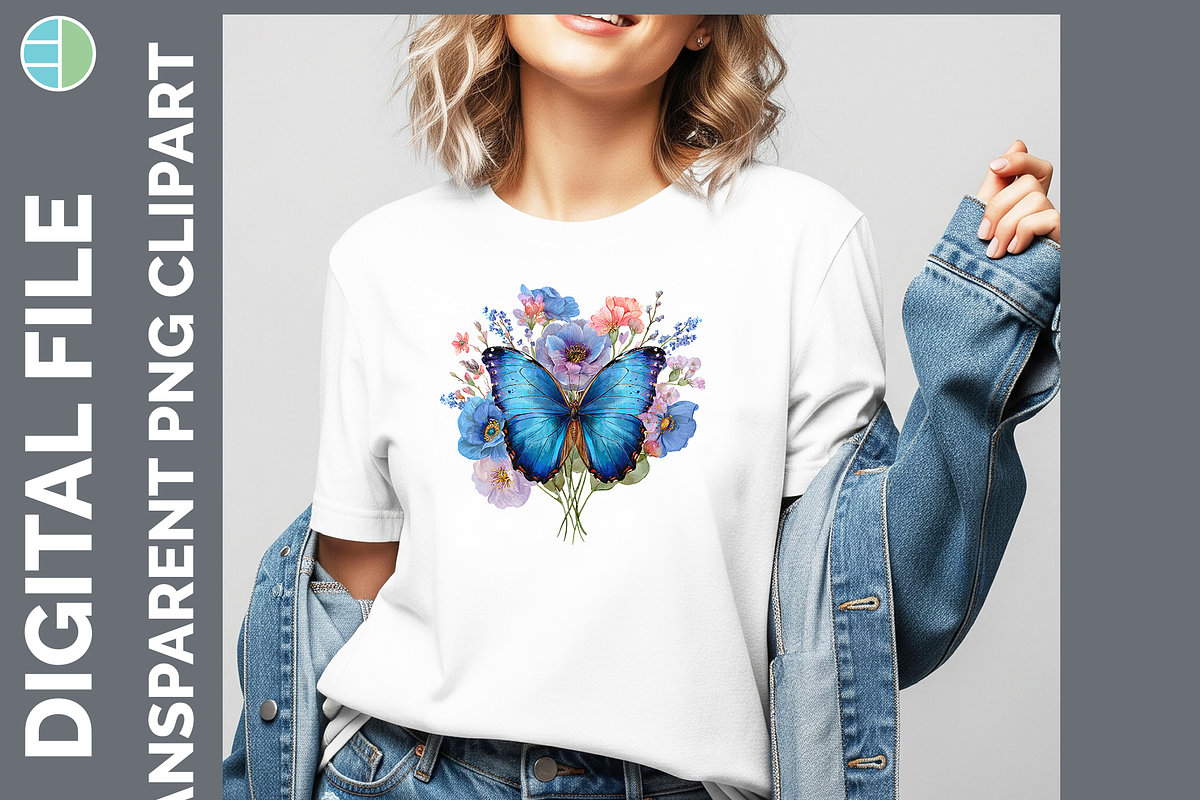 Boho Western Butterfly Clipart, PNG, an Animal Illustration by Enliven Designs (Photo 2 of 9)