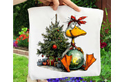 Whimsical Christmas Duck Clipart, an Illustration by OK Design (Thumbnail 4 of 6)