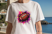 Splash American Football Ball Clipar, an Illustration by SVGArt (Thumbnail 3 of 8)