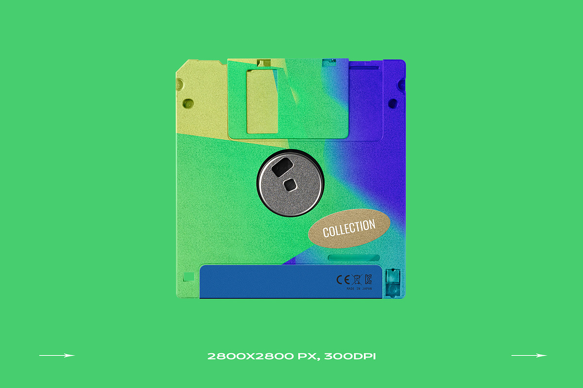 Floppy Disk Mockup Template Bundle, a Product Mockup by PrintPixel (Photo 18 of 28)