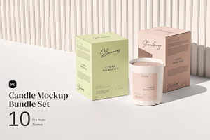 Candle Mockup Set