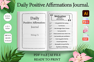 Daily Positive Affirmations Journal