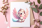 Whimsical Valentine Birds Clipart, an Illustration by SinaCreation (Thumbnail 6 of 11)