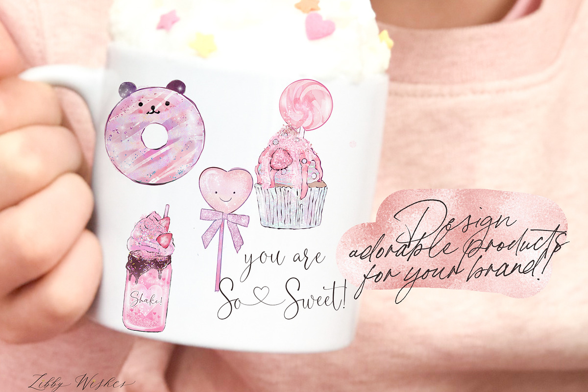 Sweet cafe Watercolour illustrations, an Illustration by Libby Wishes (Photo 11 of 13)