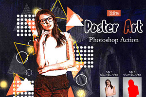 Retro Poster Art Photoshop Action