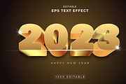 2023 New Year 3d text effect Bundle, a Layer Style Add-On by Mondols Graphic (Thumbnail 9 of 11)
