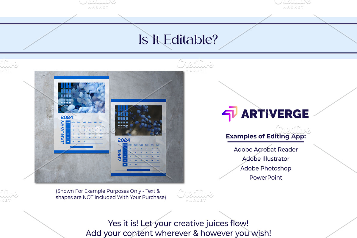 2024 Realstic Modern Calendar, an Object Graphic by Artiverge (Photo 5 of 5)