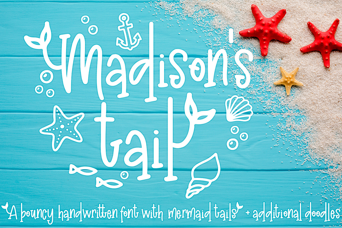 Madison's Tail, a Handwritten Font by Freeling Design House (Photo 1 of 8)