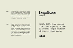 Legalitere Serif Font