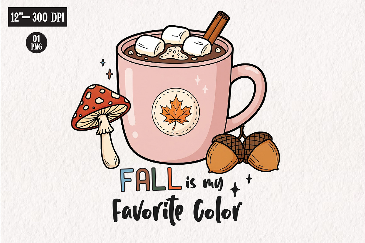 Fall Autumn Halloween Hot Cocoa PNG, an Illustration by CreationArt (Photo 2 of 5)