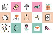 Wedding Icons, an Outline Icon by Marmalade Moon (Thumbnail 6 of 6)